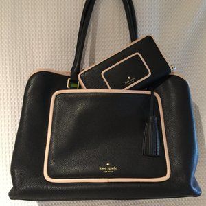 Kate Spade Large Evnageline Bag and Matching Wallet